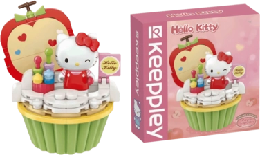 Keeppley Hello Kitty Apple Cupcake Building Toy Action Figure  for sale in Egypt from Games2Egypt