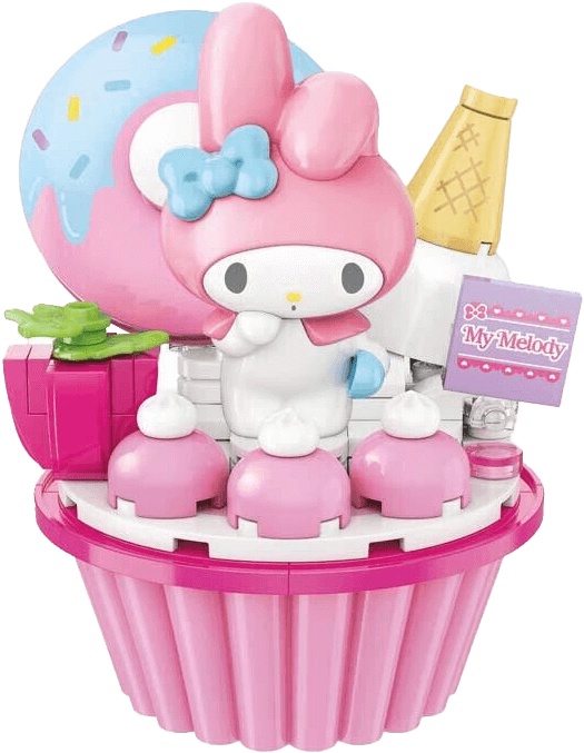 Keeppley Sanrio My Melody Cupcake Building Toy Action Figure  for sale in Egypt from Games2Egypt