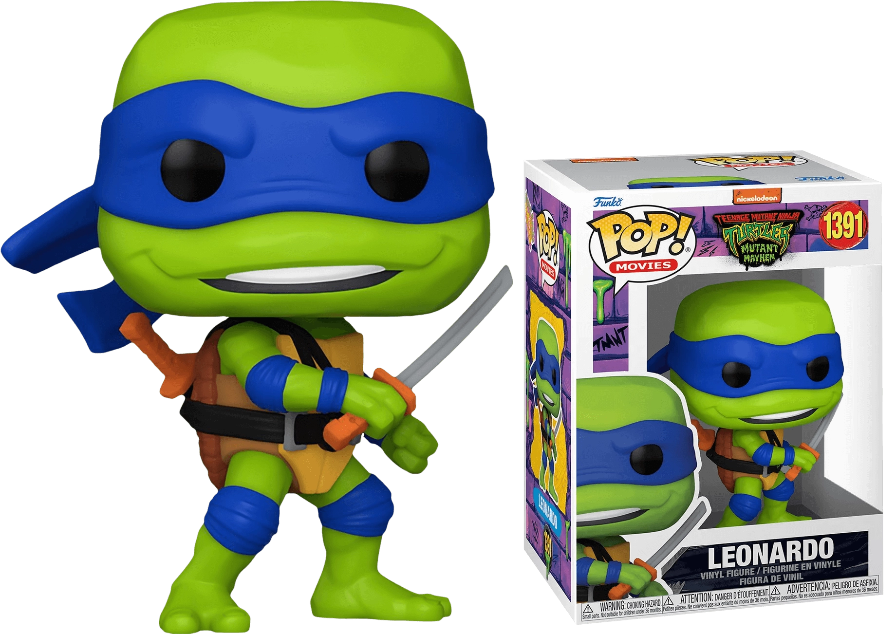 Funko Pop! Movies: Teenage Mutant Ninja Turtle - Leonardo  for sale in Egypt from Games2Egypt