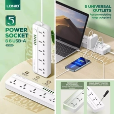 Ldnio SC5614 Universal Power Strip - 2m  for sale in Egypt from Games2Egypt