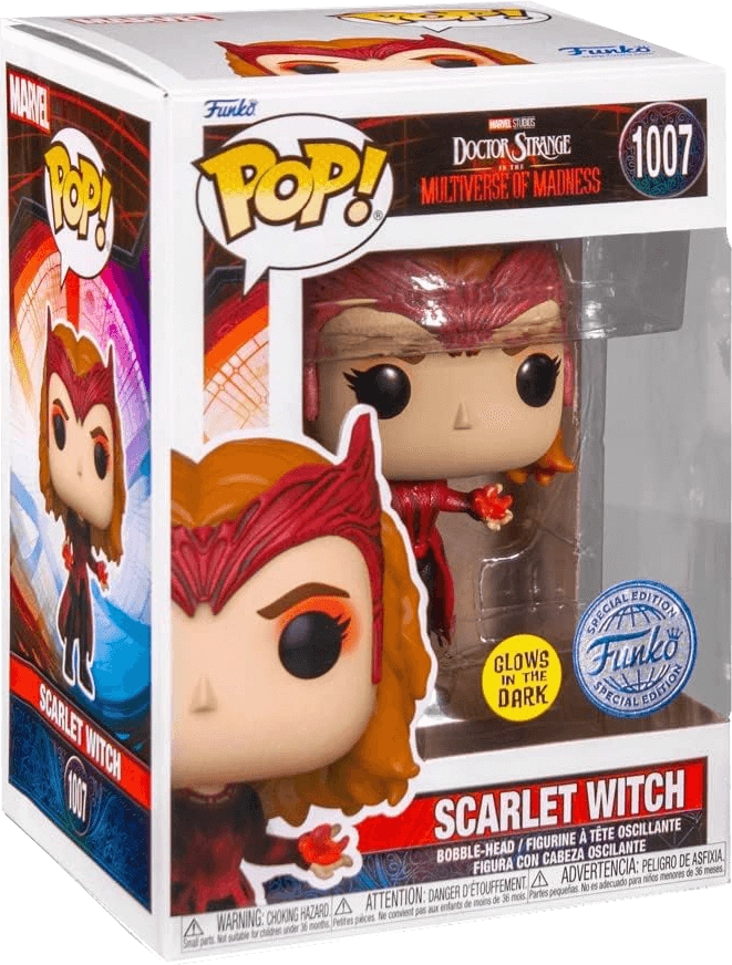 Funko Pop! Marvel: Doctor Strange Multiverse of Madness - Scarlet Witch (Glows in the Dark)  for sale in Egypt from Games2Egypt