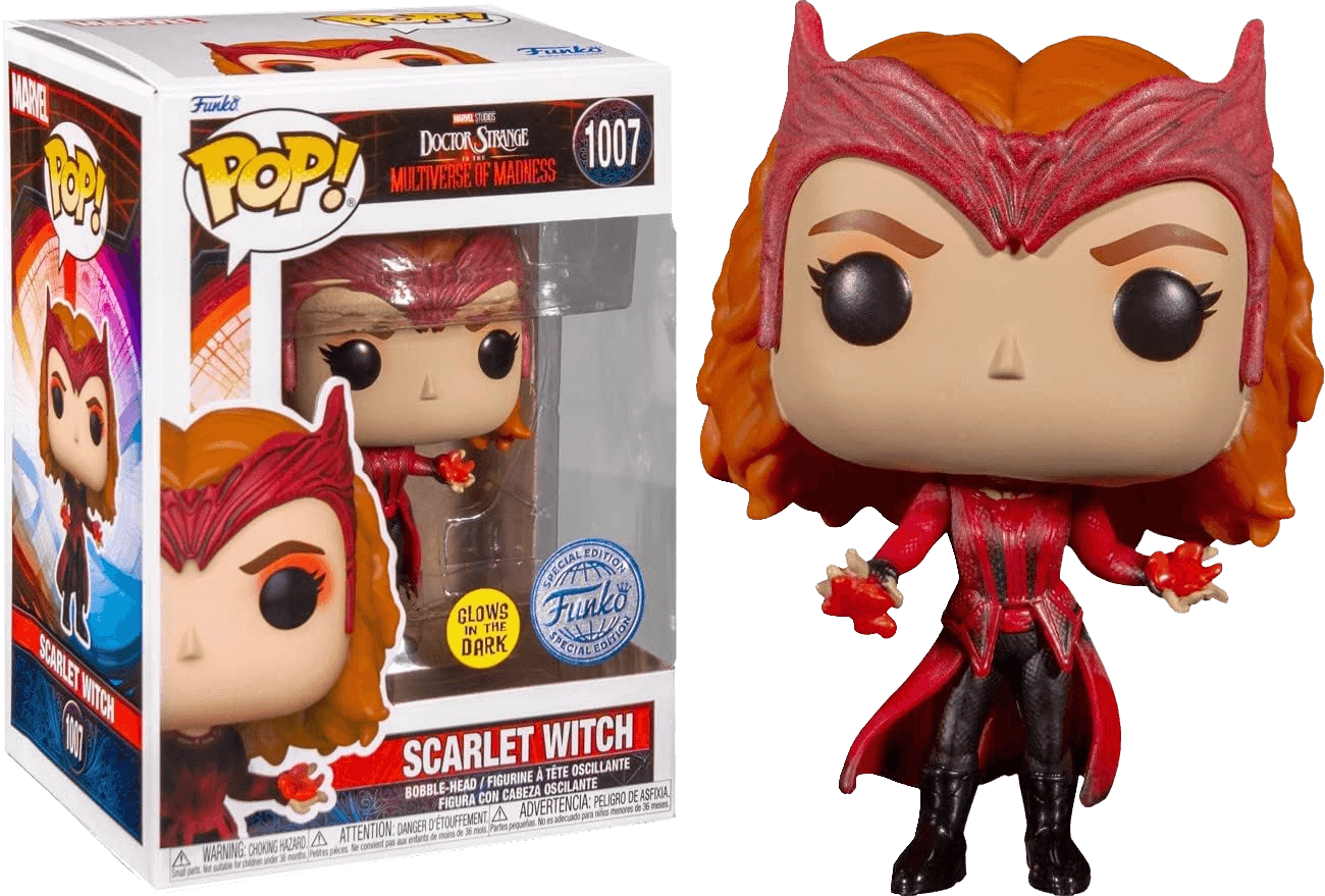 Funko Pop! Marvel: Doctor Strange Multiverse of Madness - Scarlet Witch (Glows in the Dark)  for sale in Egypt from Games2Egypt