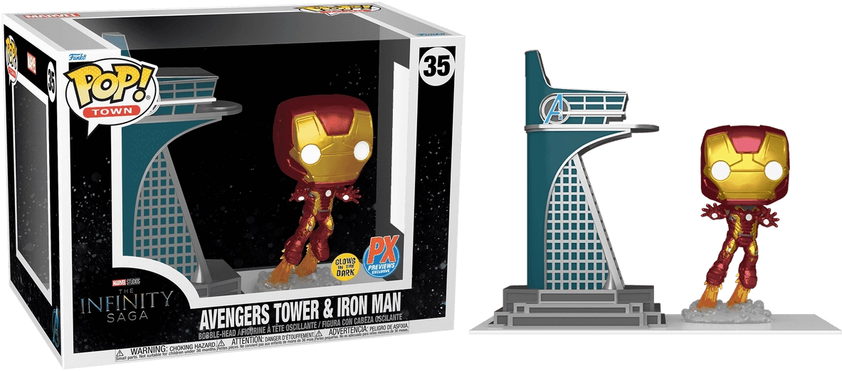 Funko Pop! Marvel: Tower and Iron Man  for sale in Egypt from Games2Egypt