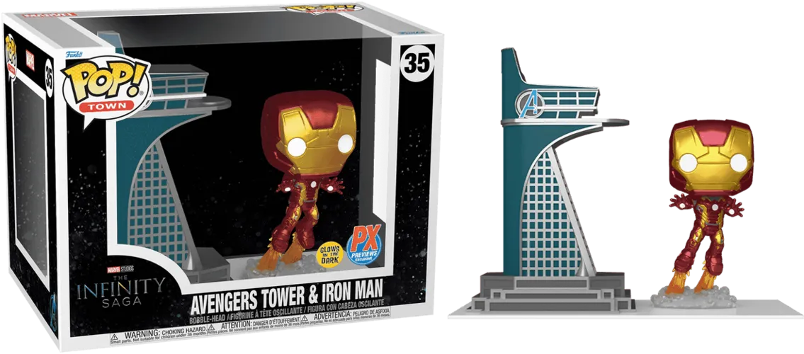 Funko Pop! Town - Avengers: Infinity Saga - Avengers Tower & Iron Man