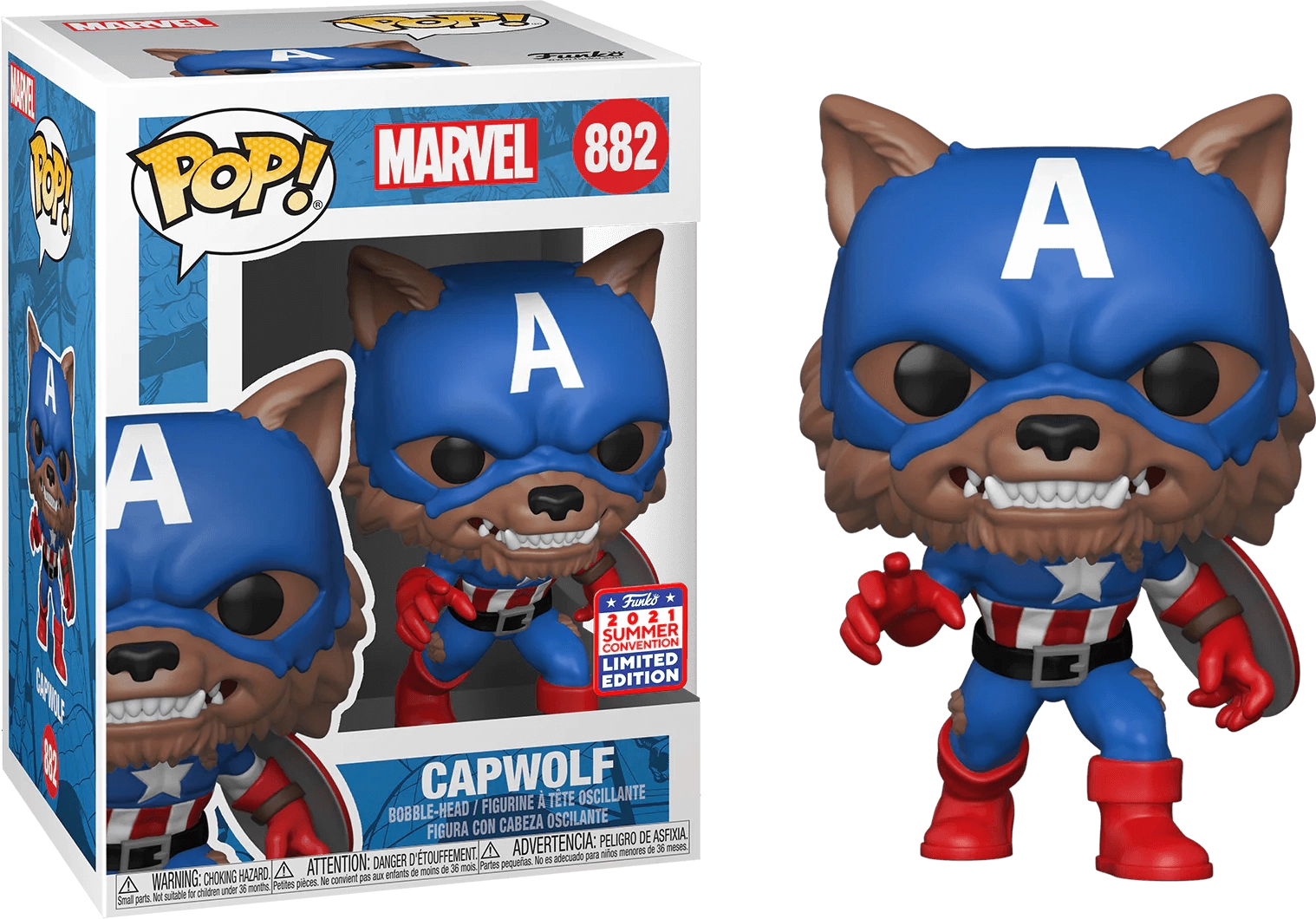 Funko Pop! Marvel: YOTS- Capwolf (SDCC'21)  for sale in Egypt from Games2Egypt