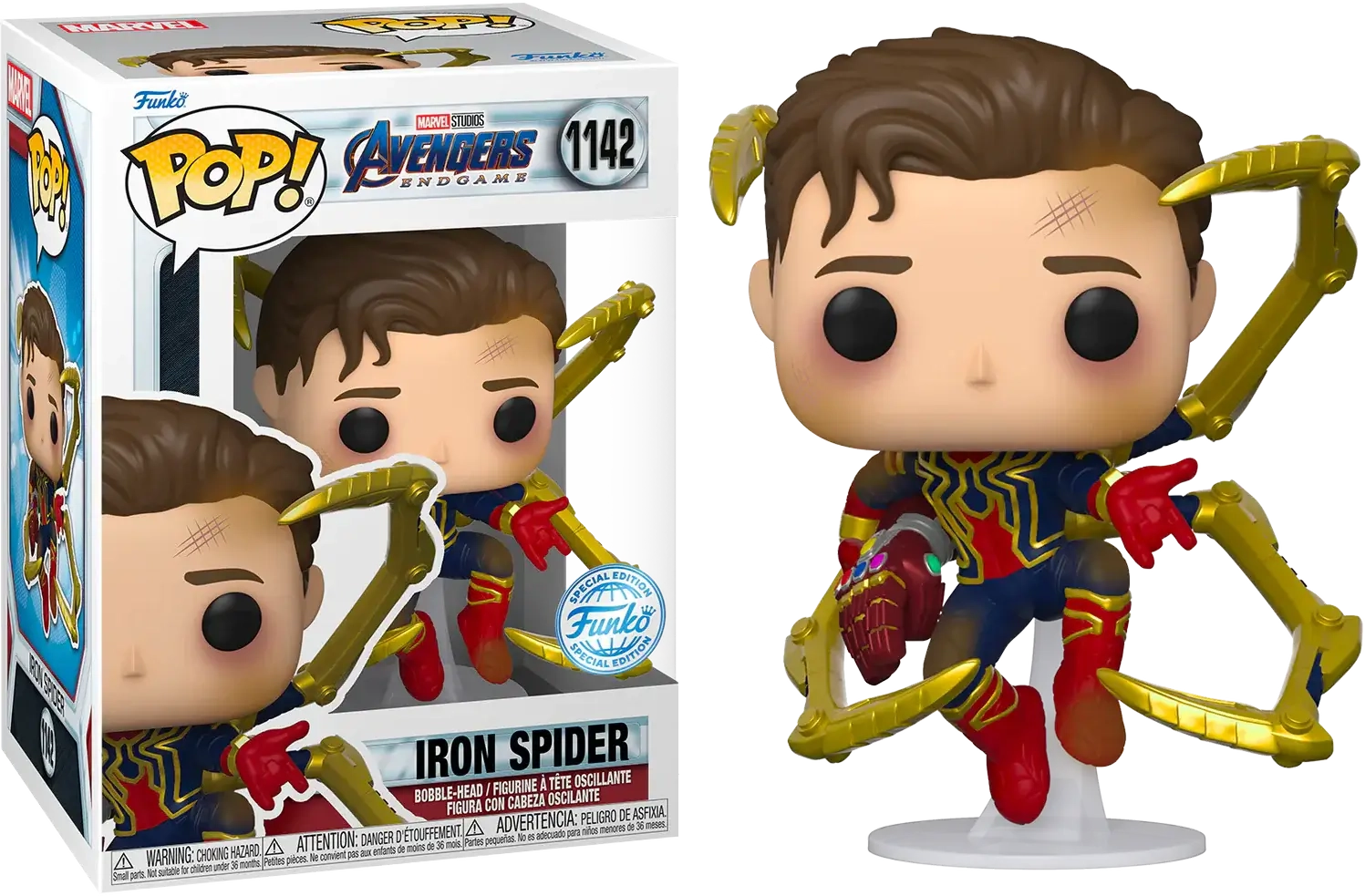 Funko Pop! Marvel: Avengers Endgame - Unmasked Spider Man (Exc)  for sale in Egypt from Games2Egypt