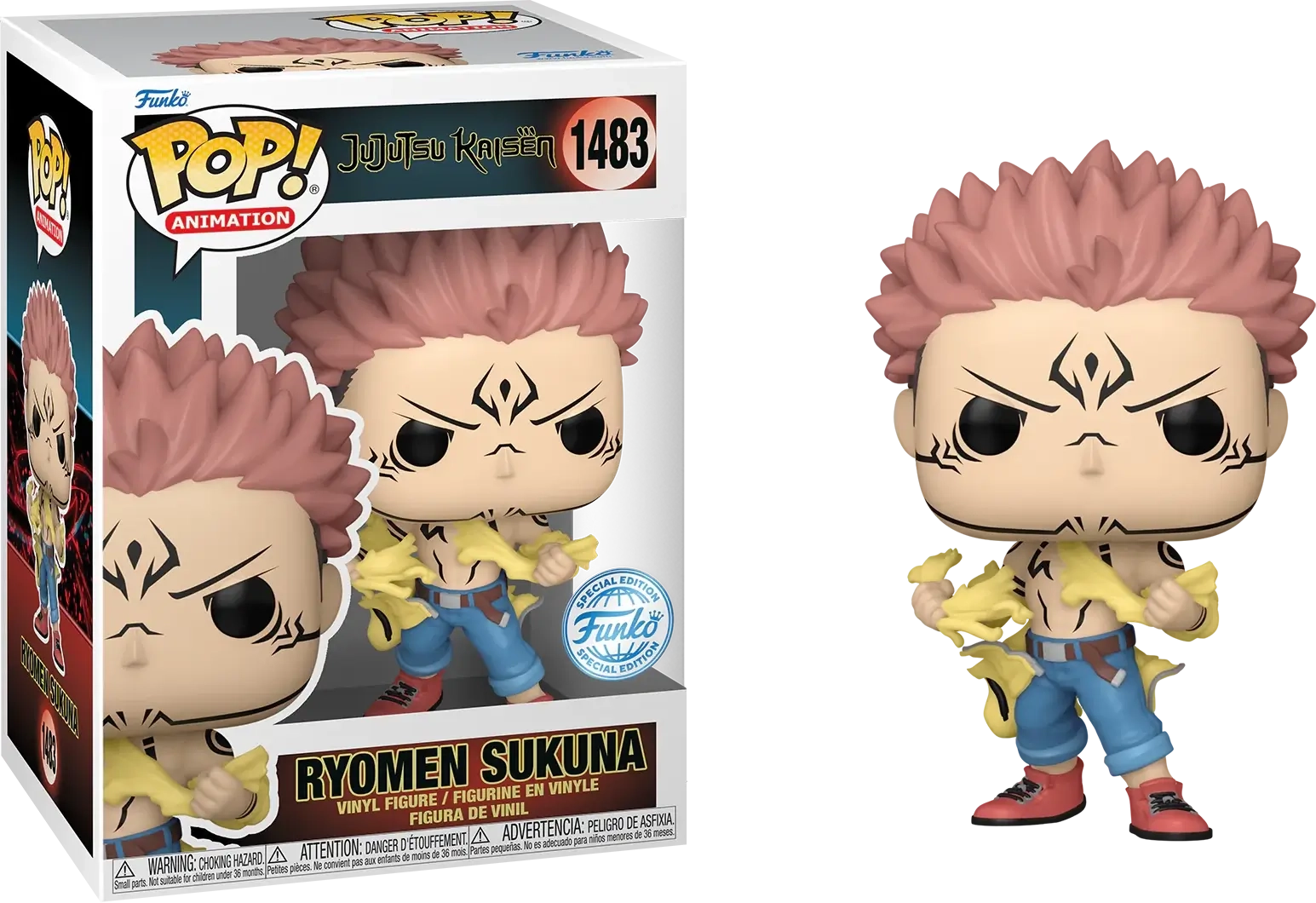 Funko Pop! Anime: Jujutsu Kaisen - Sukuna Tearing Shirt (Exc)  for sale in Egypt from Games2Egypt