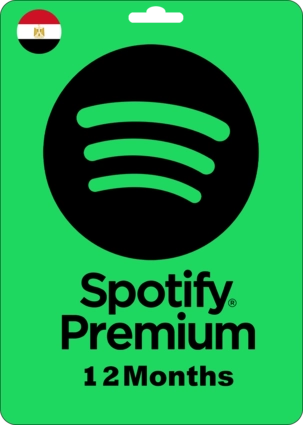 Spotify Premium Gift Card - Egypt - 12 Months