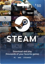 Steam Wallet Gift Card Bahrain USD 50 