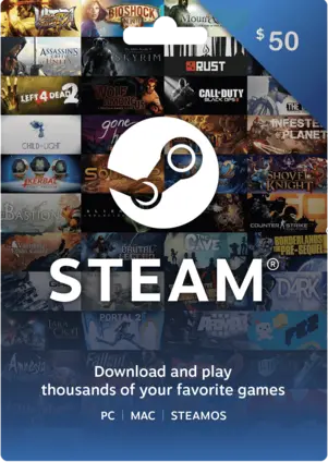 Steam Wallet Gift Card Europe 50 EUR