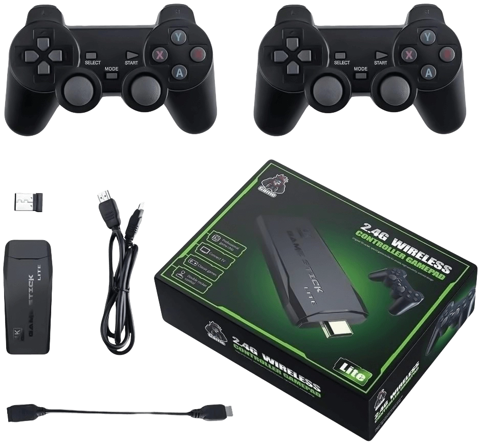 Game Stick Lite 4K Retro Console with Wireless Controllers  for sale in Egypt from Games2Egypt