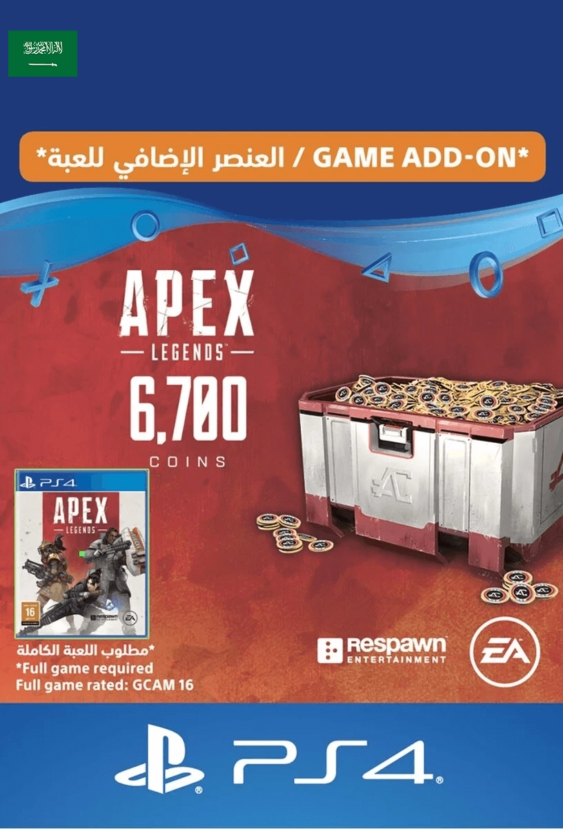 APEX Legends - 6,000 (+700 Bonus) Coins - PS4 - KSA  for sale in Egypt from Games2Egypt