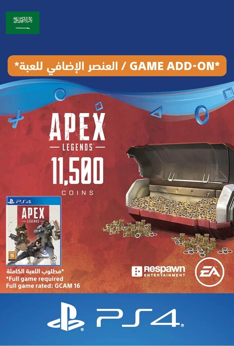 APEX Legends - 10000 (+1500 Bonus) Coins - PS4 - KSA  for sale in Egypt from Games2Egypt