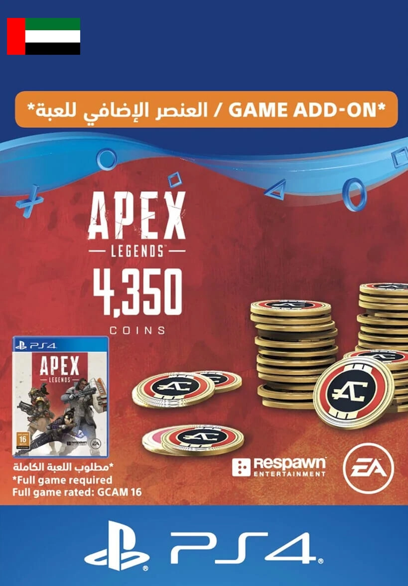 Apex Legends - 4.000 (+350 Bonus) Coins - UAE - PS4  for sale in Egypt from Games2Egypt