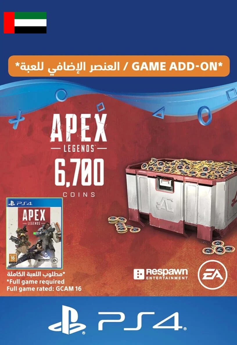 Apex Legends - 6.000 (+700 Bonus) Coins - UAE - PS4  for sale in Egypt from Games2Egypt