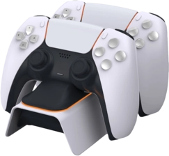 DOBE Dual Charging Dock for PS5 Controllers - White -  for sale in Egypt from Games2Egypt