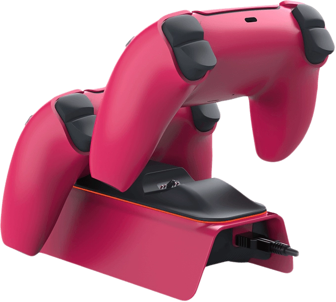 DOBE Dual Charging Dock for PS5 Controllers - Cosmic Red  for sale in Egypt from Games2Egypt