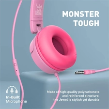 Promate Kids Wired Jewel Headset - Pink  for sale in Egypt from Games2Egypt