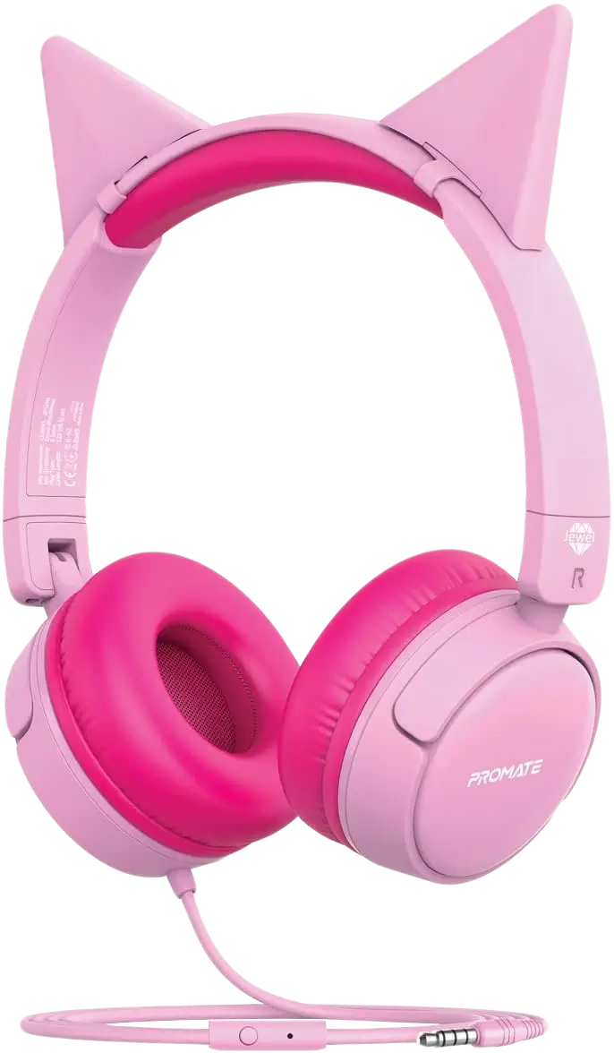 Promate Kids Wired Jewel Headset - Pink  for sale in Egypt from Games2Egypt