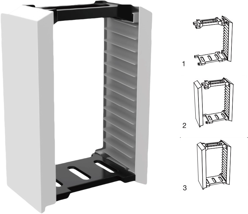 Dobe Vertical Storage Stand for Video Game Cards - White - 12 Slots  for sale in Egypt from Games2Egypt