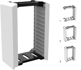 Dobe Vertical Storage Stand for Video Game Cards - White - 12 Slots  for sale in Egypt from Games2Egypt