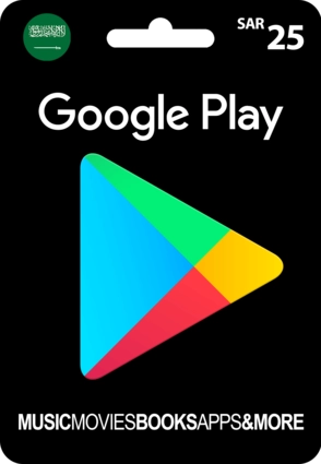 Google Play Gift Card Code 25 SAR KSA