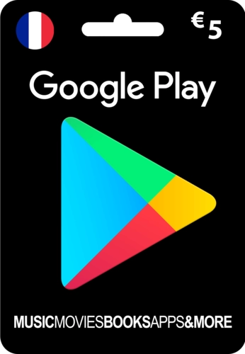 Google Play Gift Card Code 5 EUR France