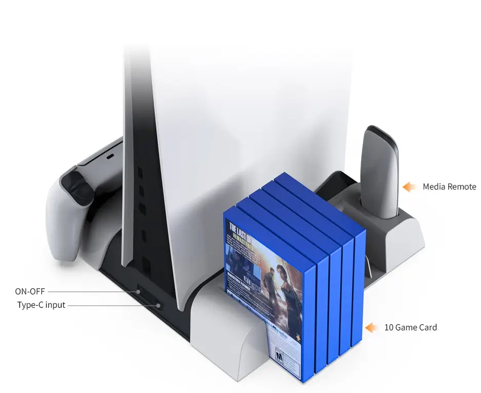  DOBE Multifunctional Cooling and Charging Stand - PS5  for sale in Egypt from Games2Egypt