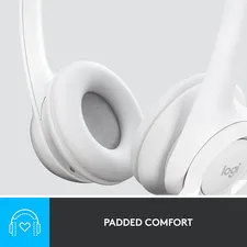 Logitech H390 Wired Gaming Headset for PC - White