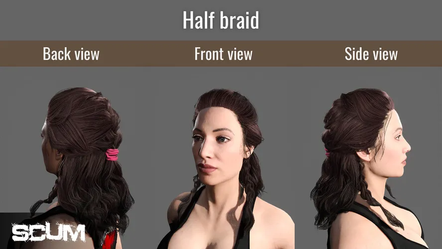 SCUM Female Hair Pack