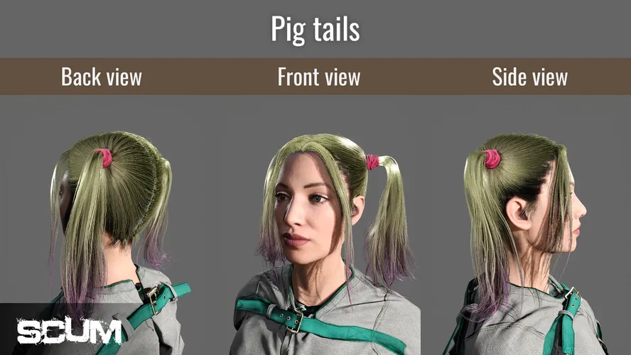 SCUM Female Hair Pack