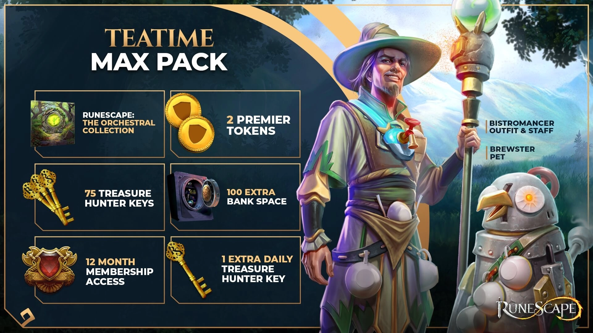 RuneScape Teatime Max Pack  for sale in Egypt from Games2Egypt