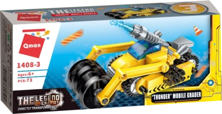 Keeppley Trans Collector THE LEGEND OF CHARIOT - 68 PCS - Thunder (Mobile Grader)  for sale in Egypt from Games2Egypt