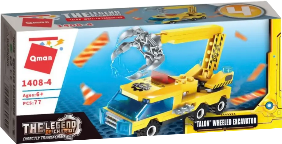 Keeppley Trans Collector THE LEGEND OF CHARIOT - 77 PCS - Talon (Wheeled Excavator)  for sale in Egypt from Games2Egypt