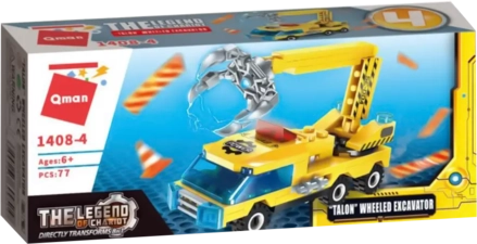 Keeppley Trans Collector THE LEGEND OF CHARIOT - 77 PCS - Talon (Wheeled Excavator) -  for sale in Egypt from Games2Egypt