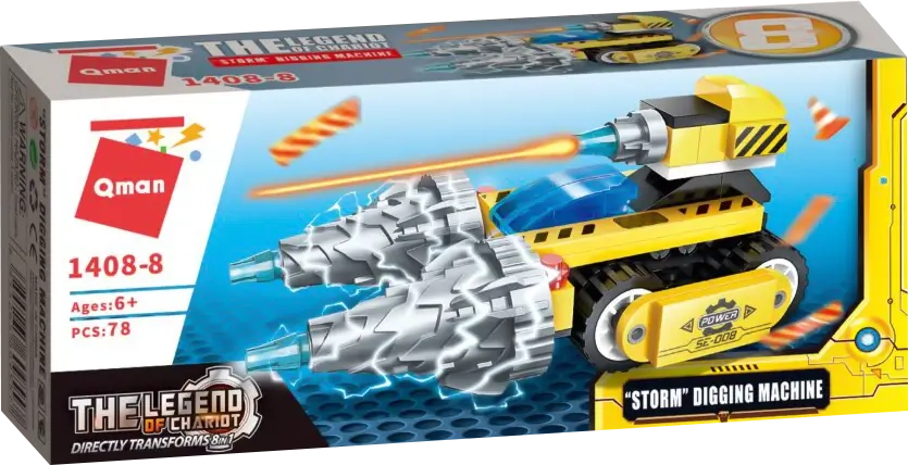 Keeppley Trans Collector THE LEGEND OF CHARIOT - 78 PCS - Storm (Digging Machine)  for sale in Egypt from Games2Egypt