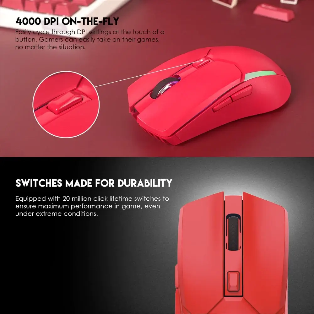 Fantech VENOM II WGC2 Wireless Gaming Mouse - Red  for sale in Egypt from Games2Egypt