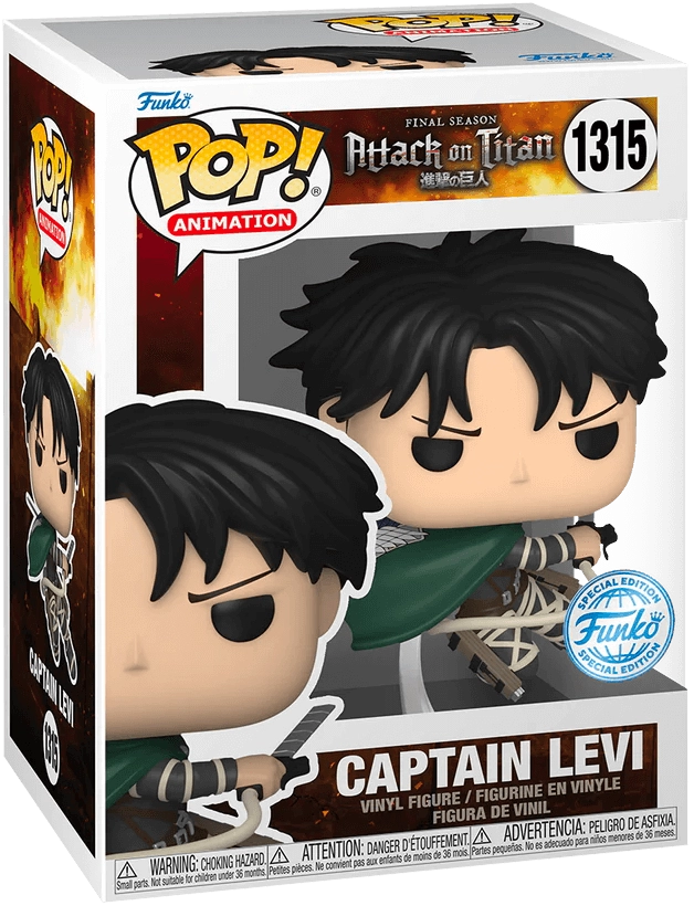 Funko Pop! Anime: Attack On Titan (AoT) - Levi Ackerman  for sale in Egypt from Games2Egypt