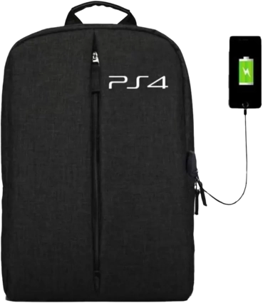 BackPack Bag For PS4 Game Console Storage - Black