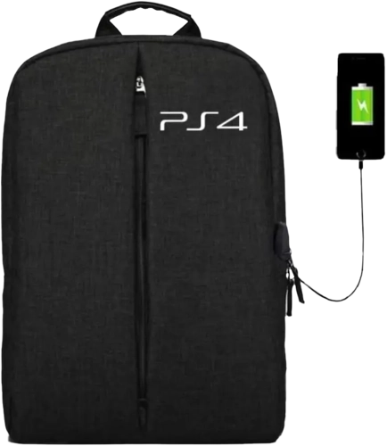 BackPack Bag For PS4 Game Console Storage - Black