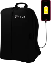 BackPack Bag For PS4 Game Console Storage - Black