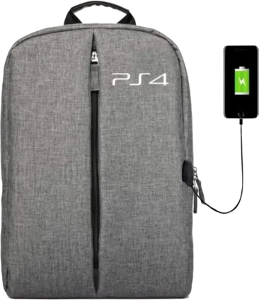 BackPack Bag For PS4 Game Console Storage - Grey