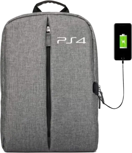 BackPack Bag For PS4 Game Console Storage - Grey