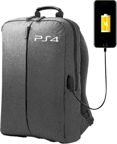 BackPack Bag For PS4 Game Console Storage - Grey