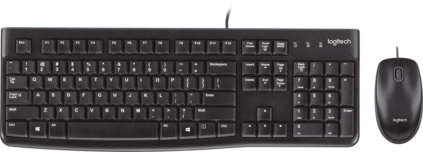 Logitech MK120 Wired Gaming Keyboard and Mouse Combo - Black  for sale in Egypt from Games2Egypt