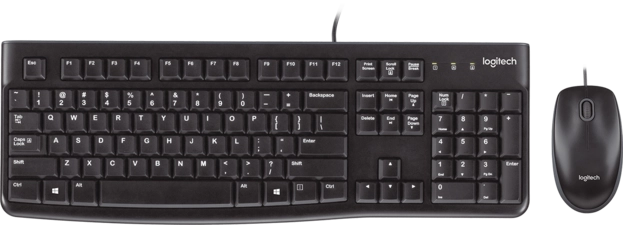 Logitech MK120 Wired Gaming Keyboard and Mouse Combo - Black  for sale in Egypt from Games2Egypt