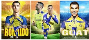 Cristiano Ronaldo 3D Nassr - Football Poster  for sale in Egypt from Games2Egypt