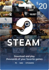 Steam Wallet Gift Card Bahrain USD 20 (90113)