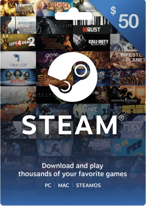 Steam Wallet Gift Card Oman 50 USD