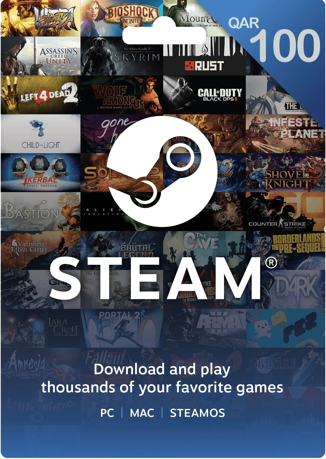 Steam Gift Card 100 QAR Steam Key - Qatar  for sale in Egypt from Games2Egypt